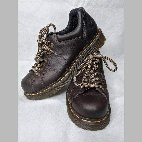 Dr Martens Brown Airwair Chunky Oxford 